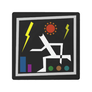 Frantic Shelter Abstract V2 Metal Print