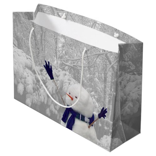 Frantic Snowman Large Gift Bag