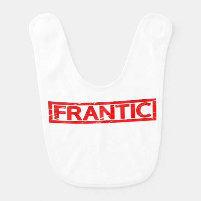 Frantic Stamp Baby Bib (Front)