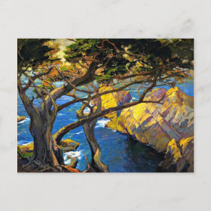 Franz Bischoff - Cleft-Born Trees, Monterey Postcard