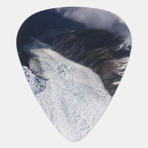Franz Josef Glacier Aerial View, New Zealand Guitar Pick