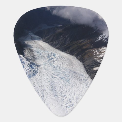 Franz Josef Glacier Aerial View New Zealand Guitar Pick