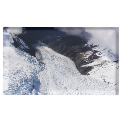Franz Josef Glacier Aerial View New Zealand Place Card Holder