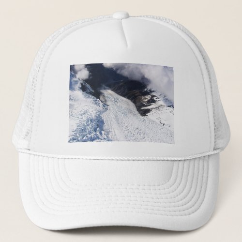 Franz Josef Glacier Aerial View New Zealand Trucker Hat