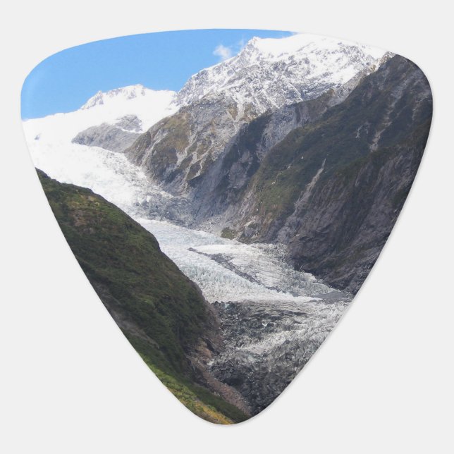Franz Josef Glacier, New Zealand Guitar Pick (Front)