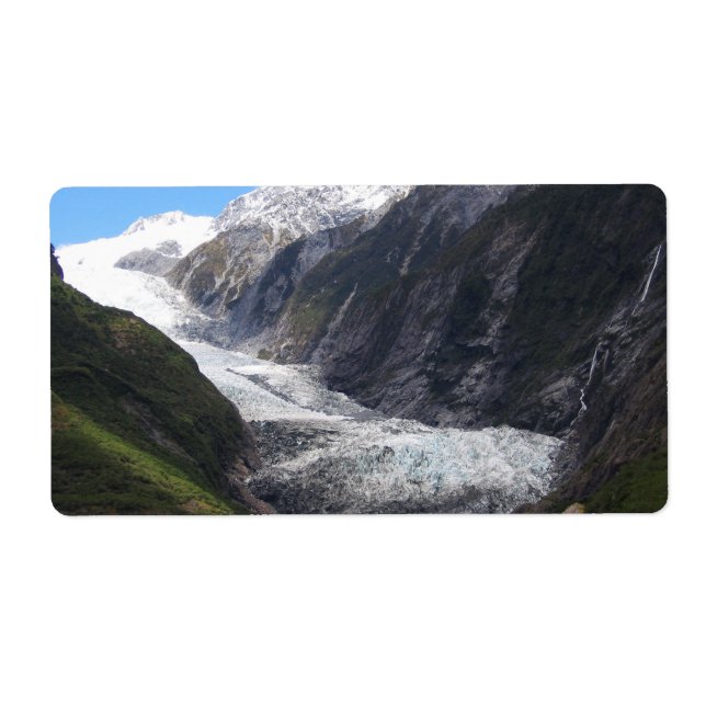 Franz Josef Glacier, New Zealand Label (Front)