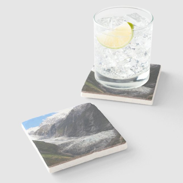 Franz Josef Glacier, New Zealand Stone Coaster (Side)