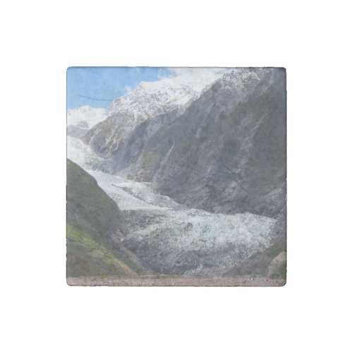 Franz Josef Glacier New Zealand Stone Magnet