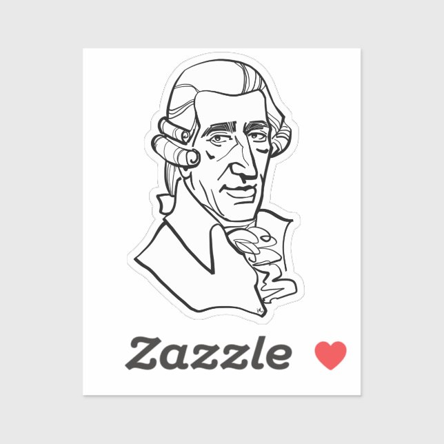 Franz Joseph Haydn Sticker (Sheet)