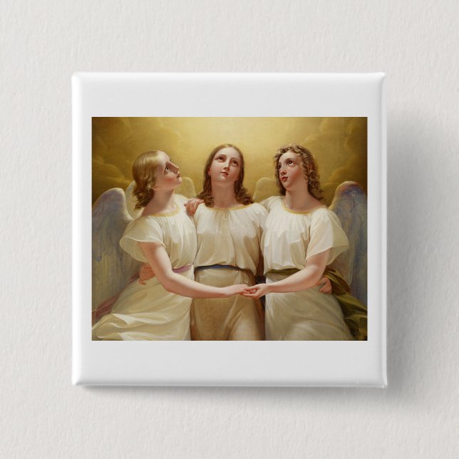 Franz Kadik - Three Angels - 1822 - Painting Button (Front)