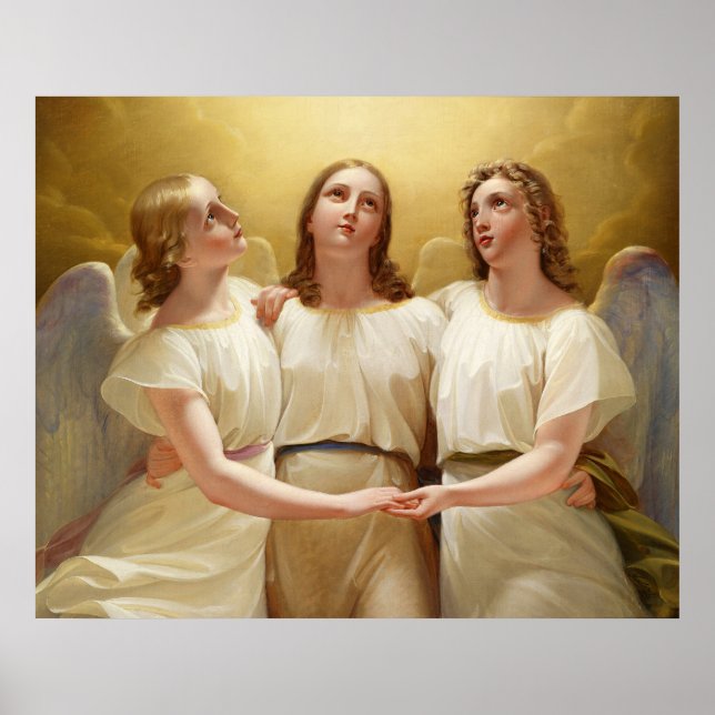 Franz Kadik - Three Angels - 1822 - Painting Poster (Front)