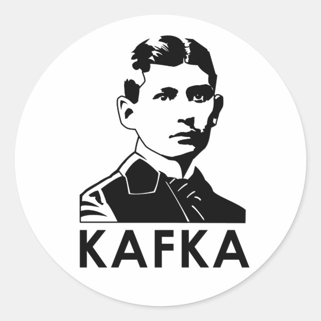 Franz Kafka Classic Round Sticker (Front)