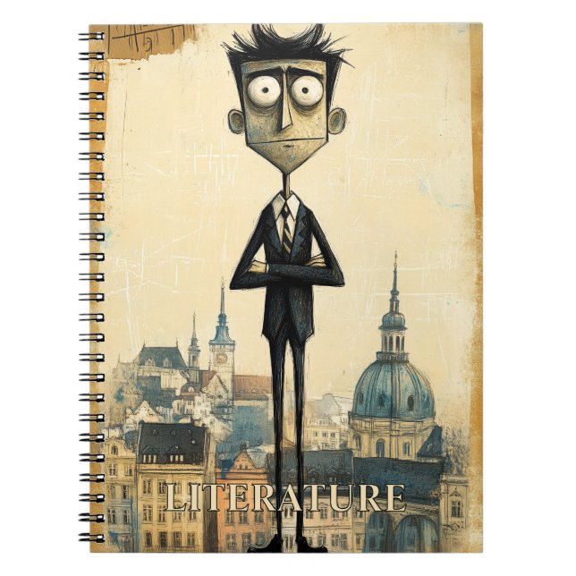 Franz Kafka Prague Czech Republic Notebook (Front)