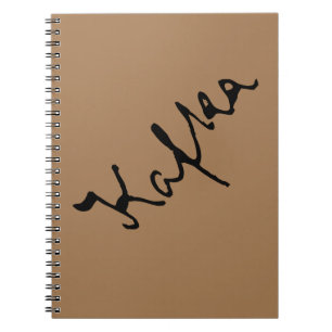 Franz Kafka signature Notebook