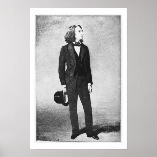 Franz Liszt 1811_86 1856 litho bw photo Poster