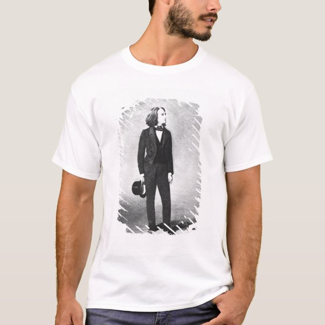 Franz Liszt (1811-86) 1856 (litho) (b/w photo) T-Shirt (Front)