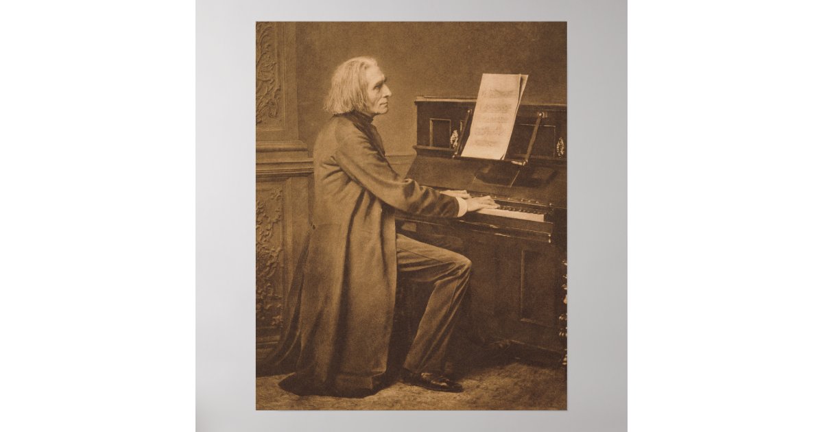 Franz Liszt at the Piano Poster | Zazzle