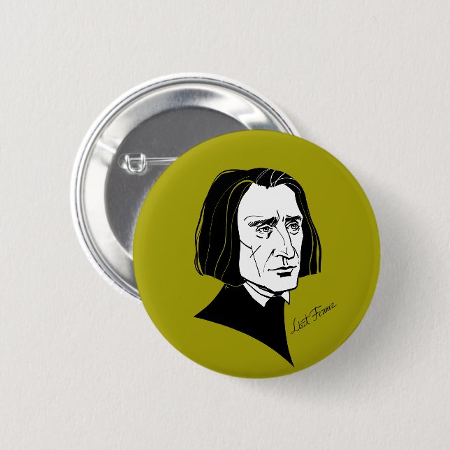 Franz Liszt Button (Front & Back)