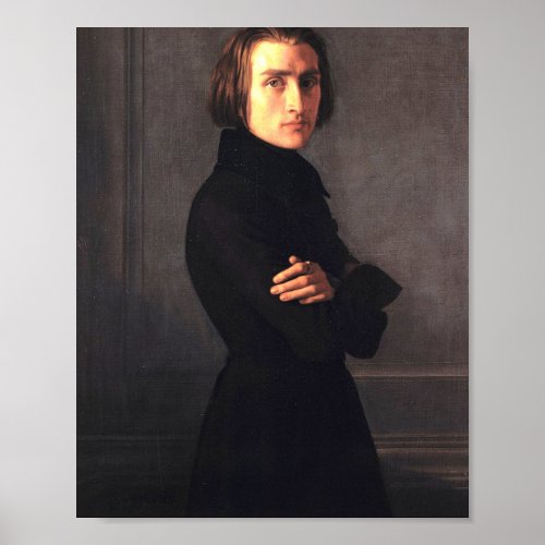 Franz Liszt Portrait Poster