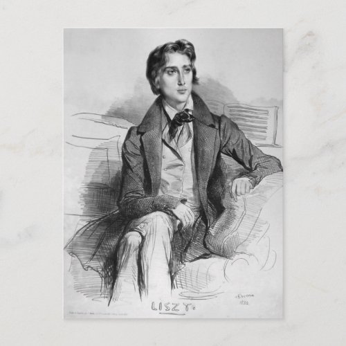 Franz Liszt Postcard