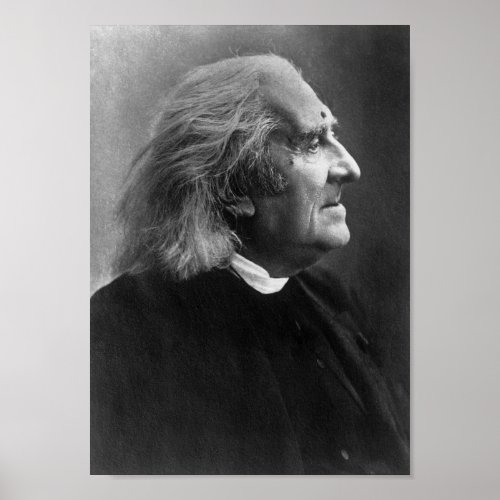 Franz Liszt Profile Picture Poster