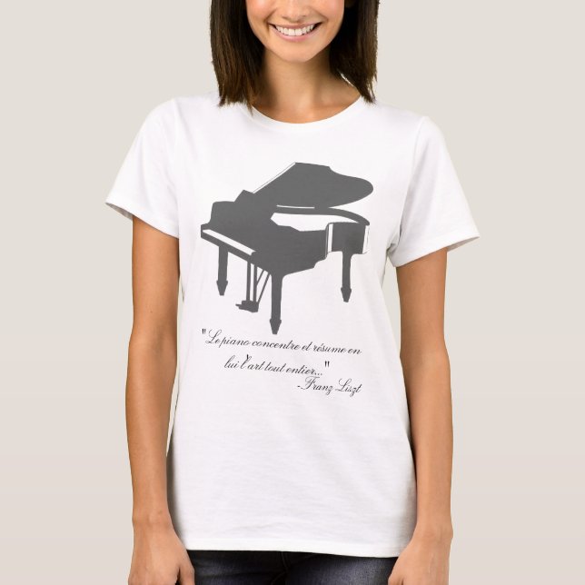 Franz Liszt quote T-Shirt (Front)