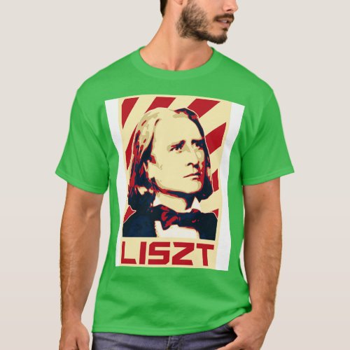 Franz Liszt Retro Propaganda T_Shirt