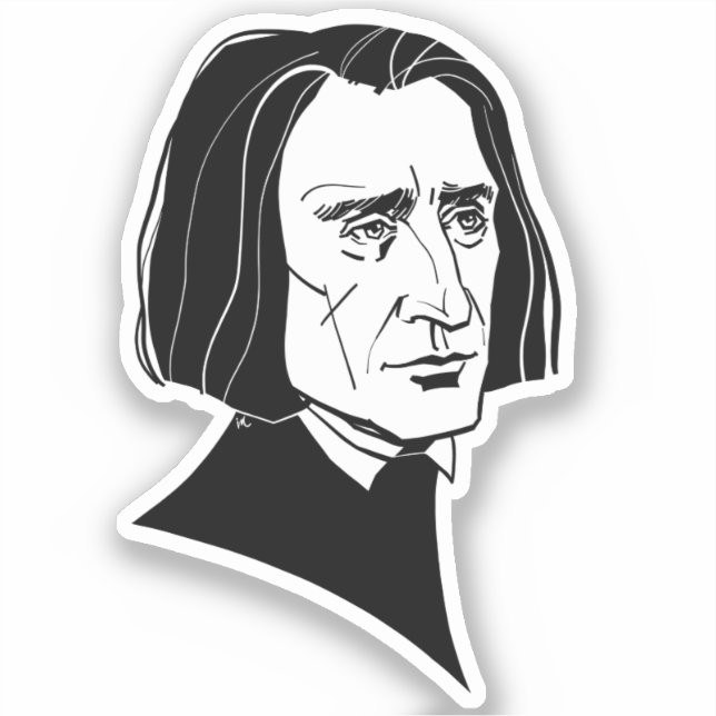 Franz Liszt Sticker (Front)