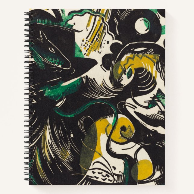 Franz Marc Abstract Genesis II Expressionism Art Notebook (Front)