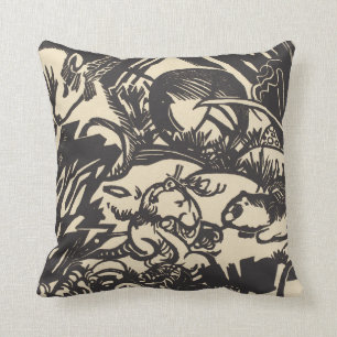 Franz Marc Animal Legend Tierlegende Throw Pillow