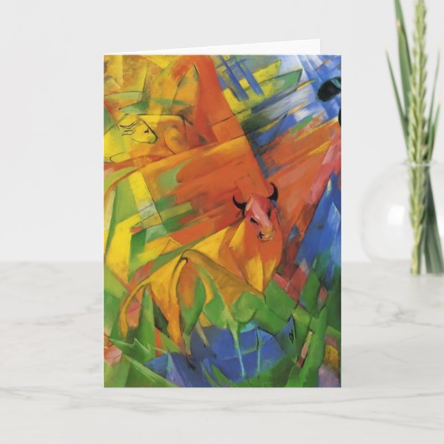 Franz Marc- Animals in a Landscape Card (Front)