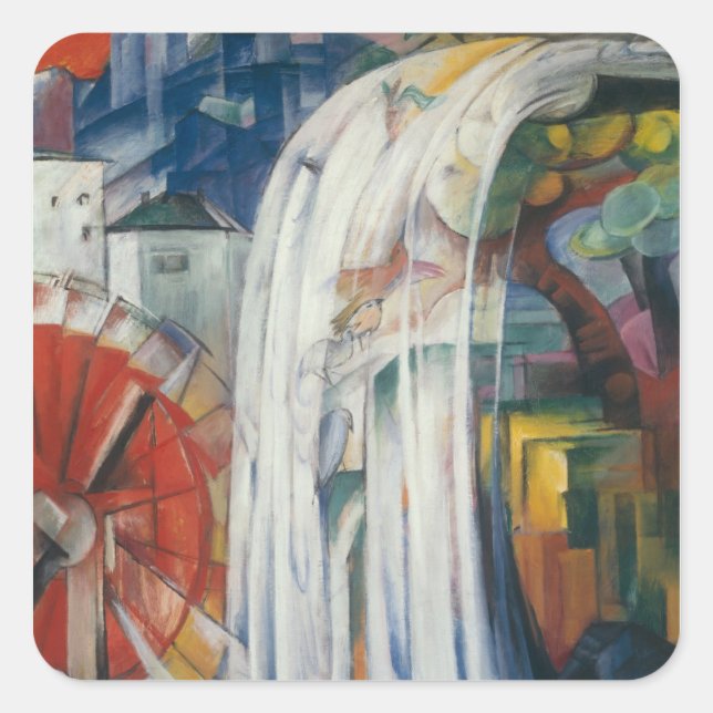 Franz Marc Art Square Sticker (Front)