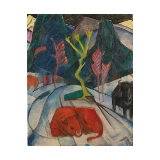 Franz Marc Bison in Winter (red bison)