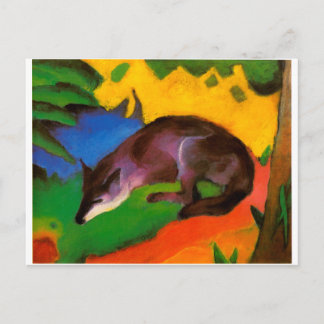 Franz Marc Blue Black Fox Postcard