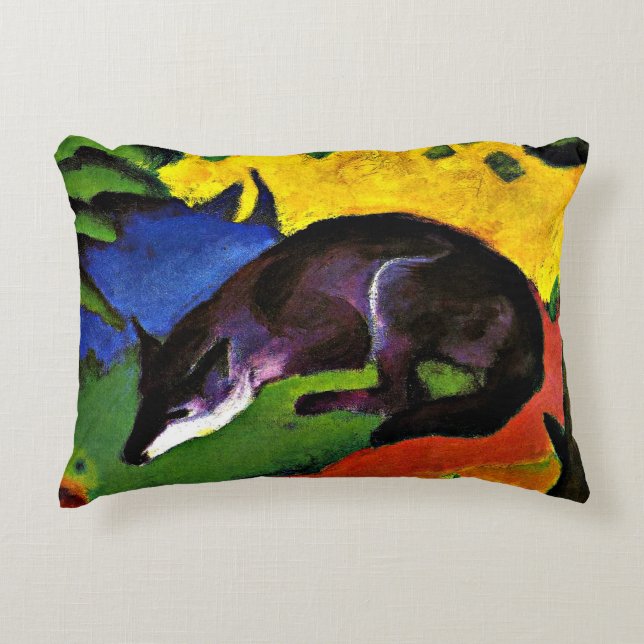 Franz Marc - Blue Fox Accent Pillow (Front)
