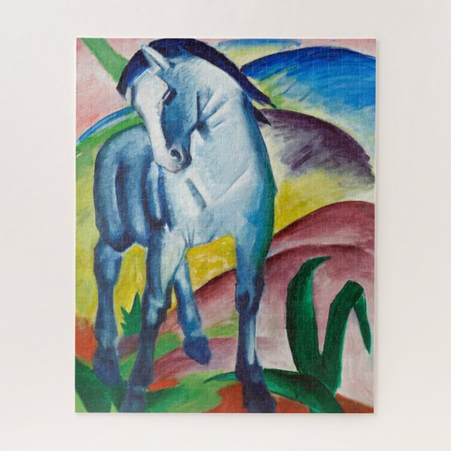 Franz Marc Blue Horse (1911) Jigsaw Puzzle (Vertical)