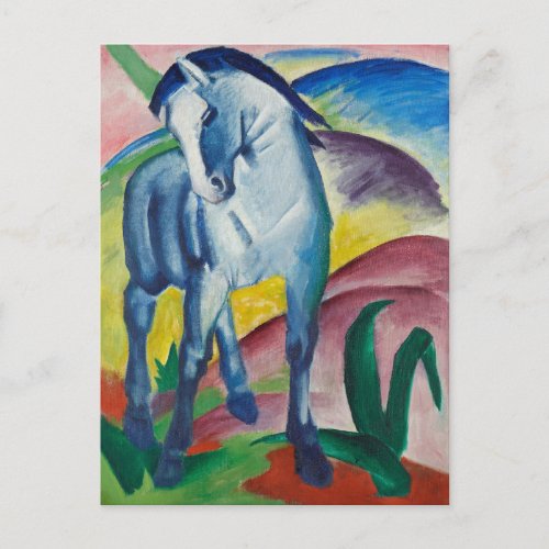 Franz Marc Blue Horse Painting Postcard