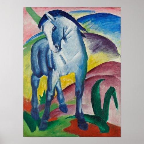 Franz Marc Blue Horse Painting Poster