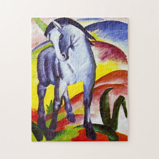 Franz Marc Blue Horse Puzzle (Vertical)