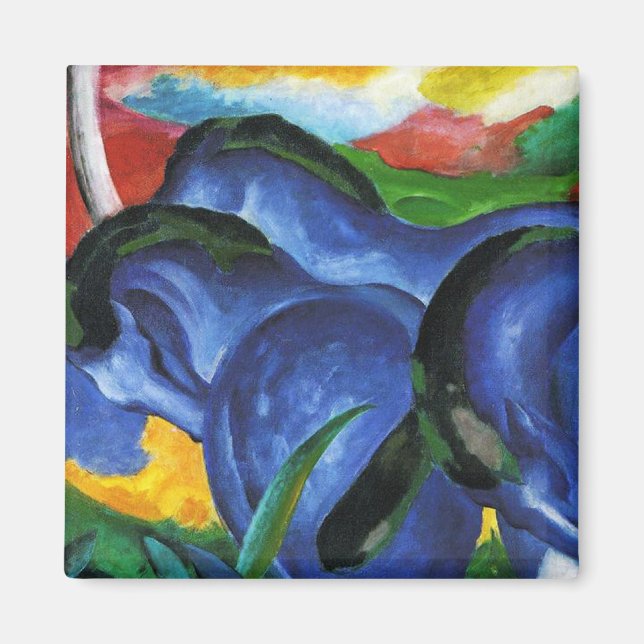 Franz Marc Blue Horses Magnet (Front)