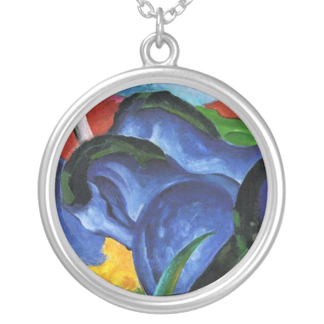 Franz Marc Blue Horses Necklace (Front)