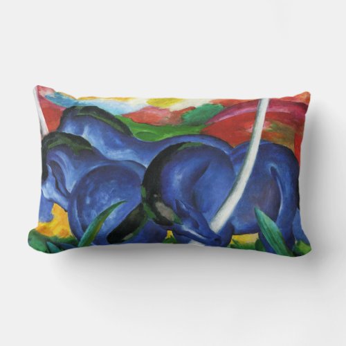 Franz Marc Blue Horses Pillow