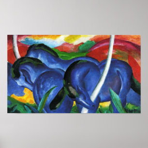 Franz Marc Blue Horses Poster