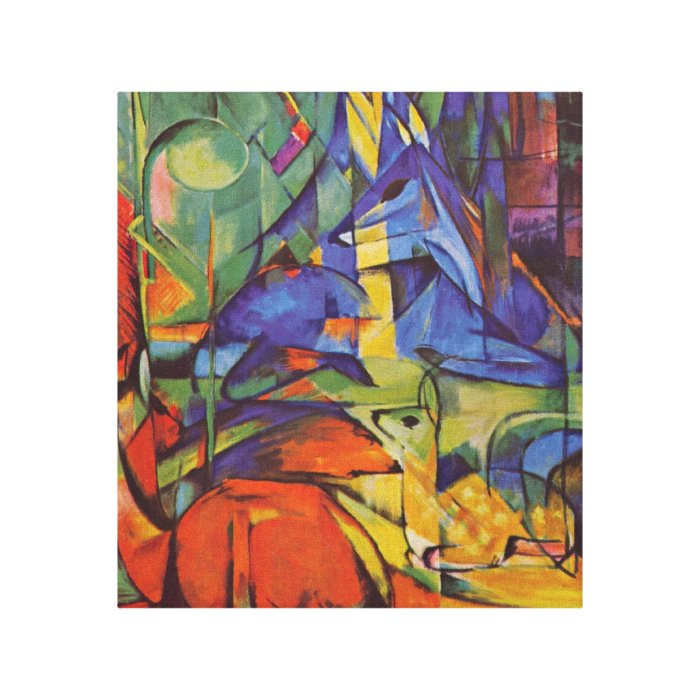 Franz Marc   Deer in Forest Gallery Wrap Canvas