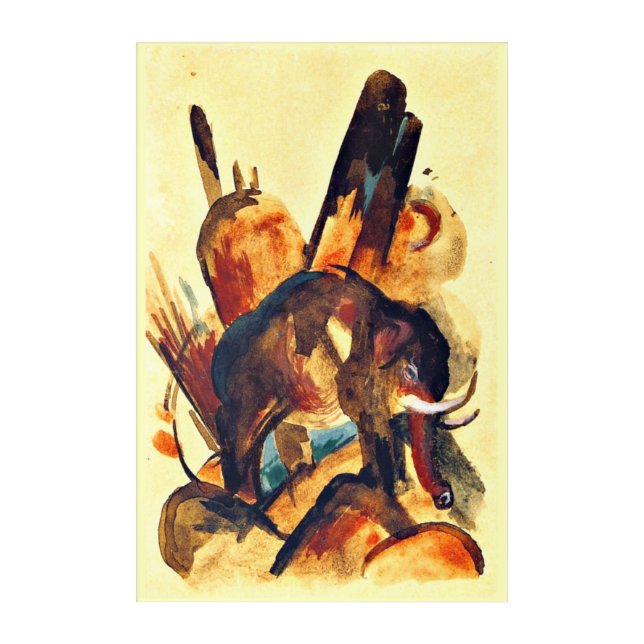Franz Marc - Elephant Acrylic Print (Front)