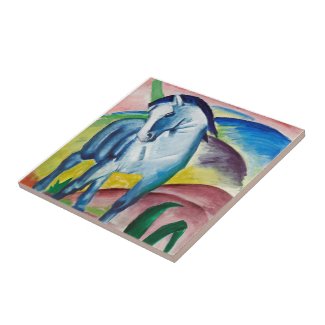 Franz Marc Famous Painting Blue Horse (1911) 