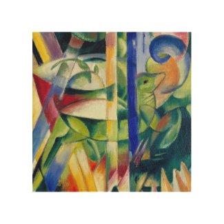 Franz Marc Famous Painting Little Mountain Goats