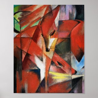 Franz Marc Famous Painting The Foxes