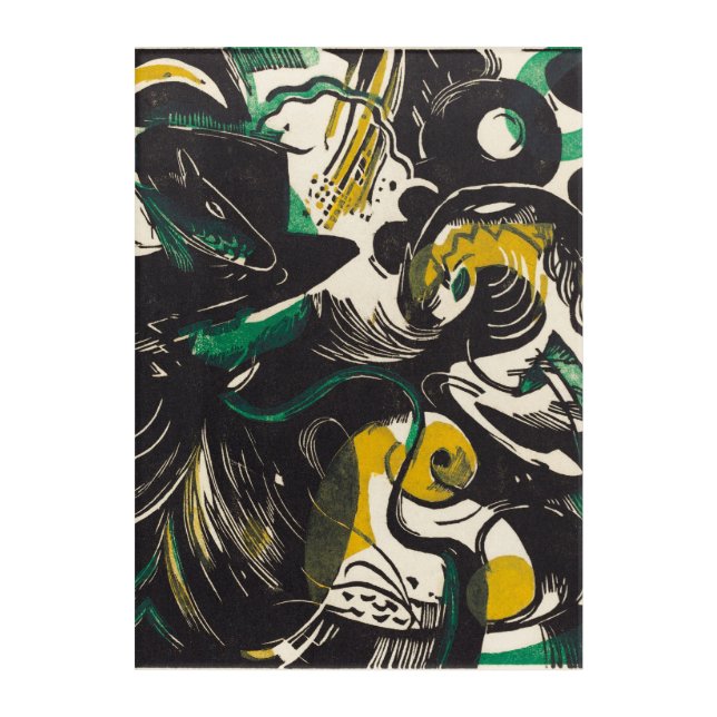 Franz Marc Genesis II Acrylic Art (Front)