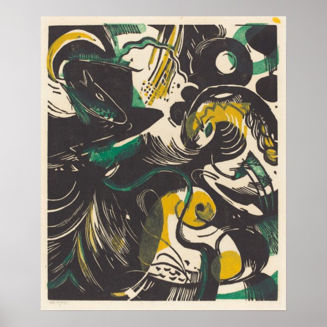 Franz Marc | Genesis II Schopfungsgeschichte II Poster (Front)